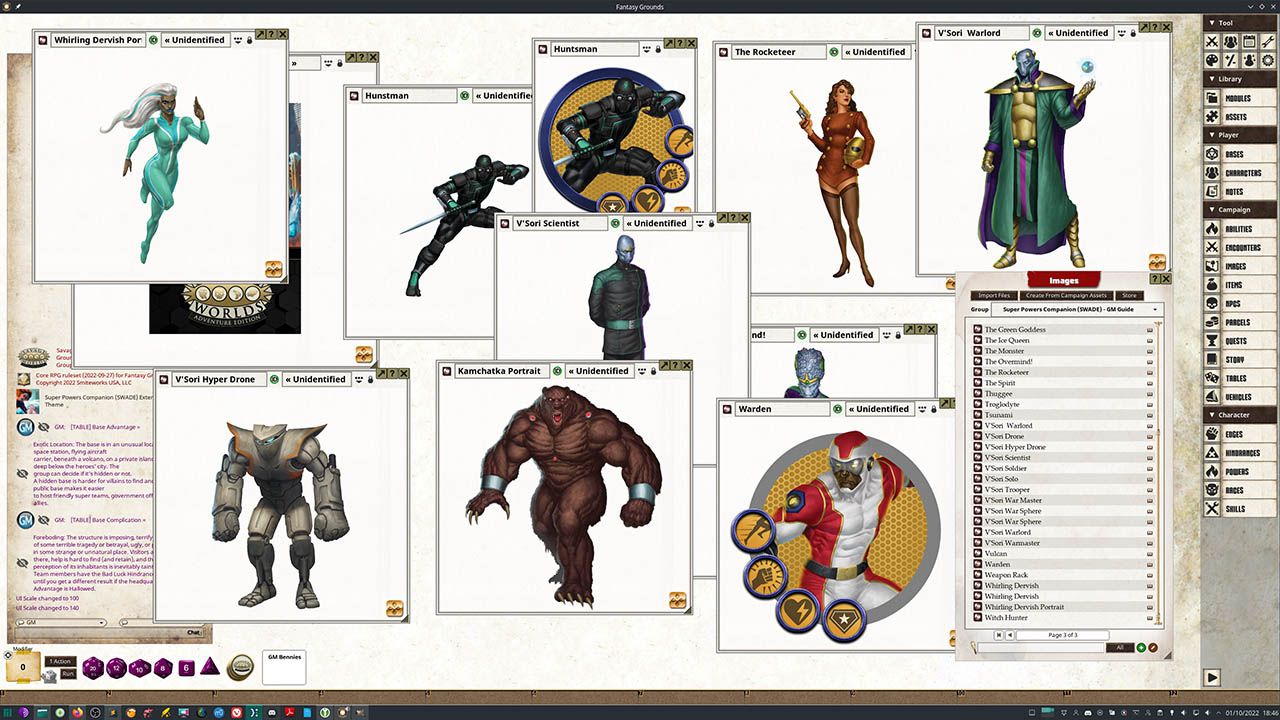 Savage Worlds Super Powers Companion (SWADE) for Fantasy Grounds